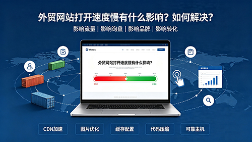 外贸网站打开速度慢有什么影响？如何解决？